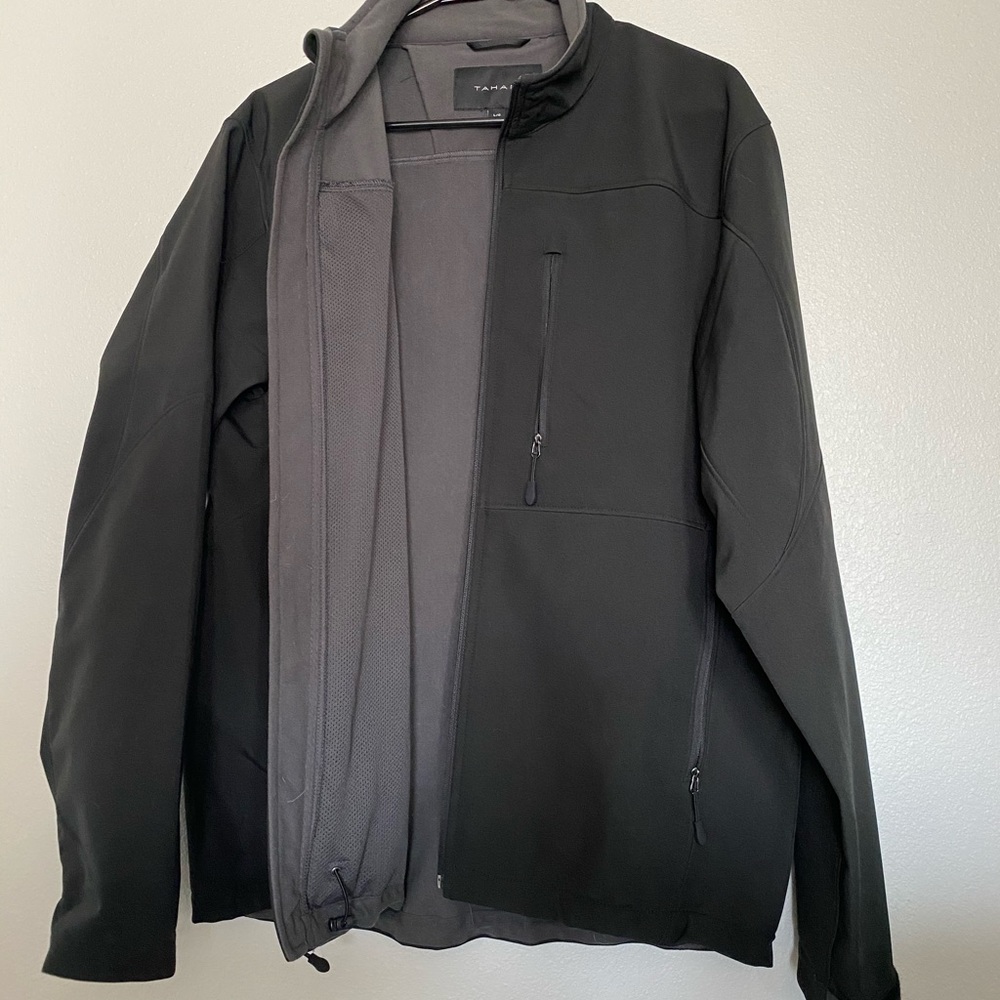 Men’s Tahari Winter Softshell Jacket, Black, Size Large